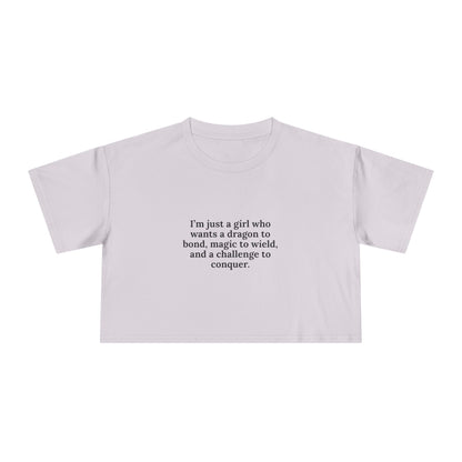 Just A Girl Crop Tee