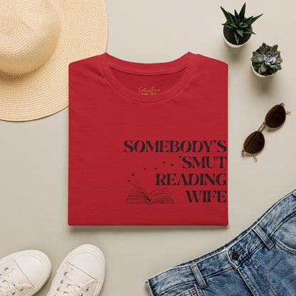 Somebody's Smut Reading Wife Cotton T-Shirt