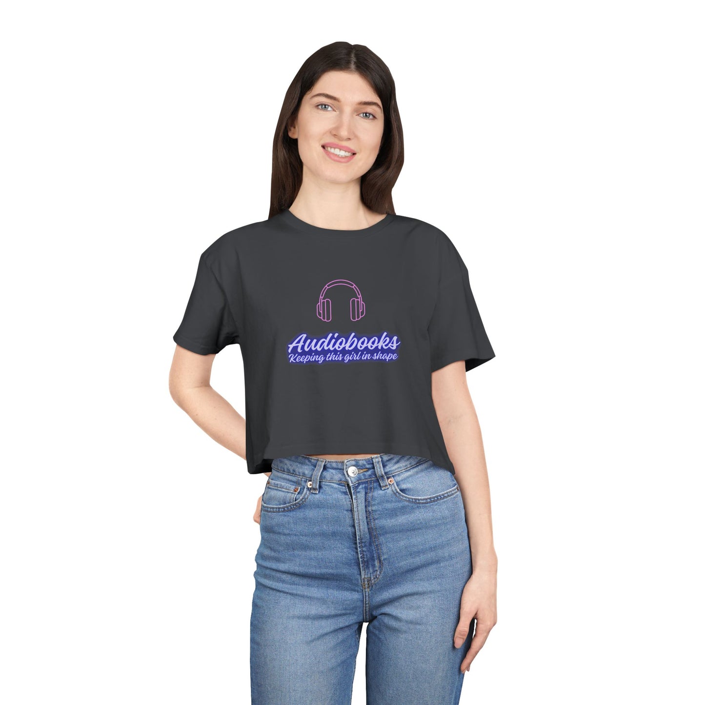 Audiobooks Crop Tee
