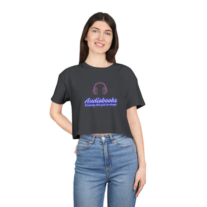 Audiobooks Crop Tee
