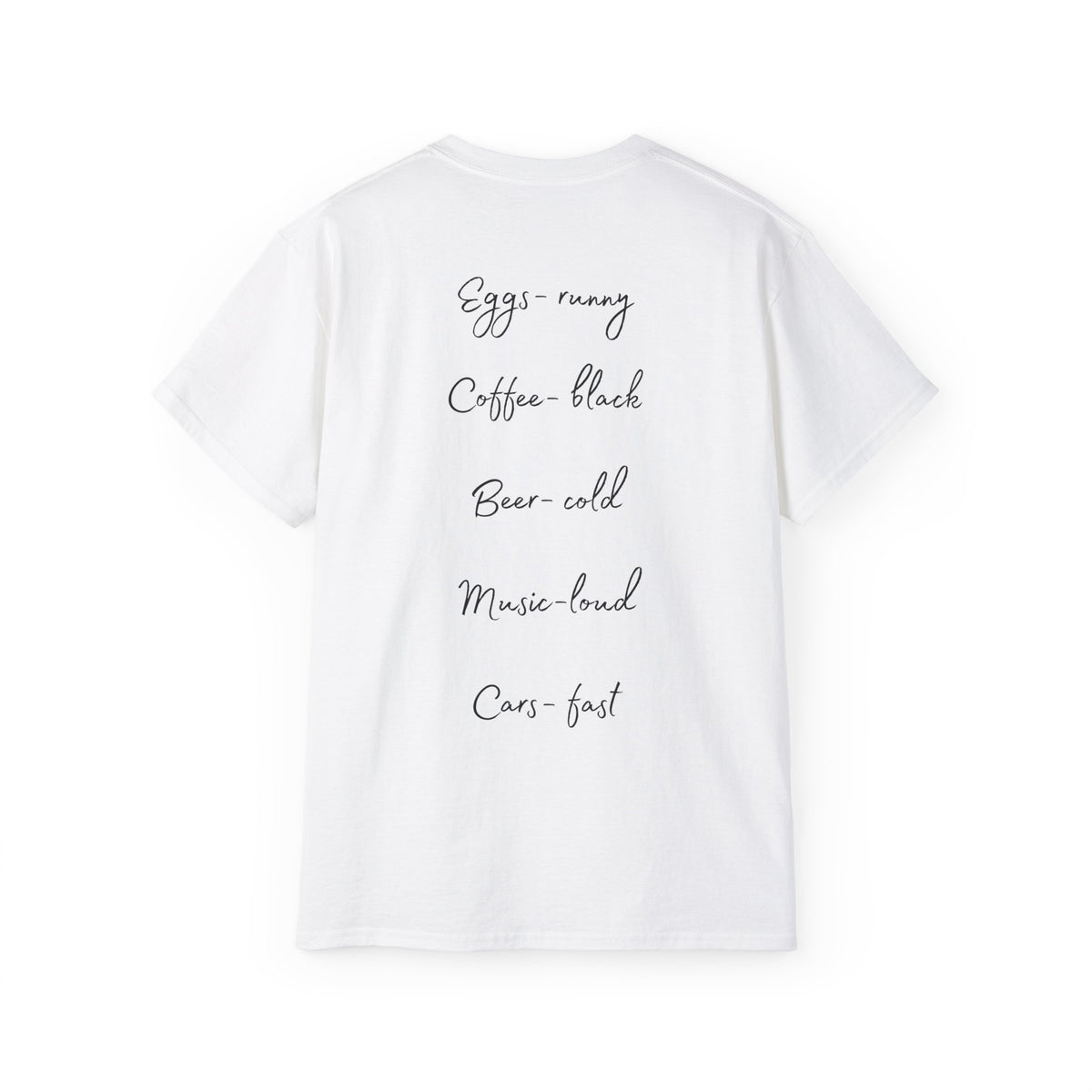 Officially Licensed Dom's List Black Script Cotton Tee