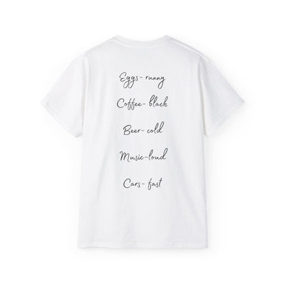 Officially Licensed Dom's List Black Script Cotton Tee