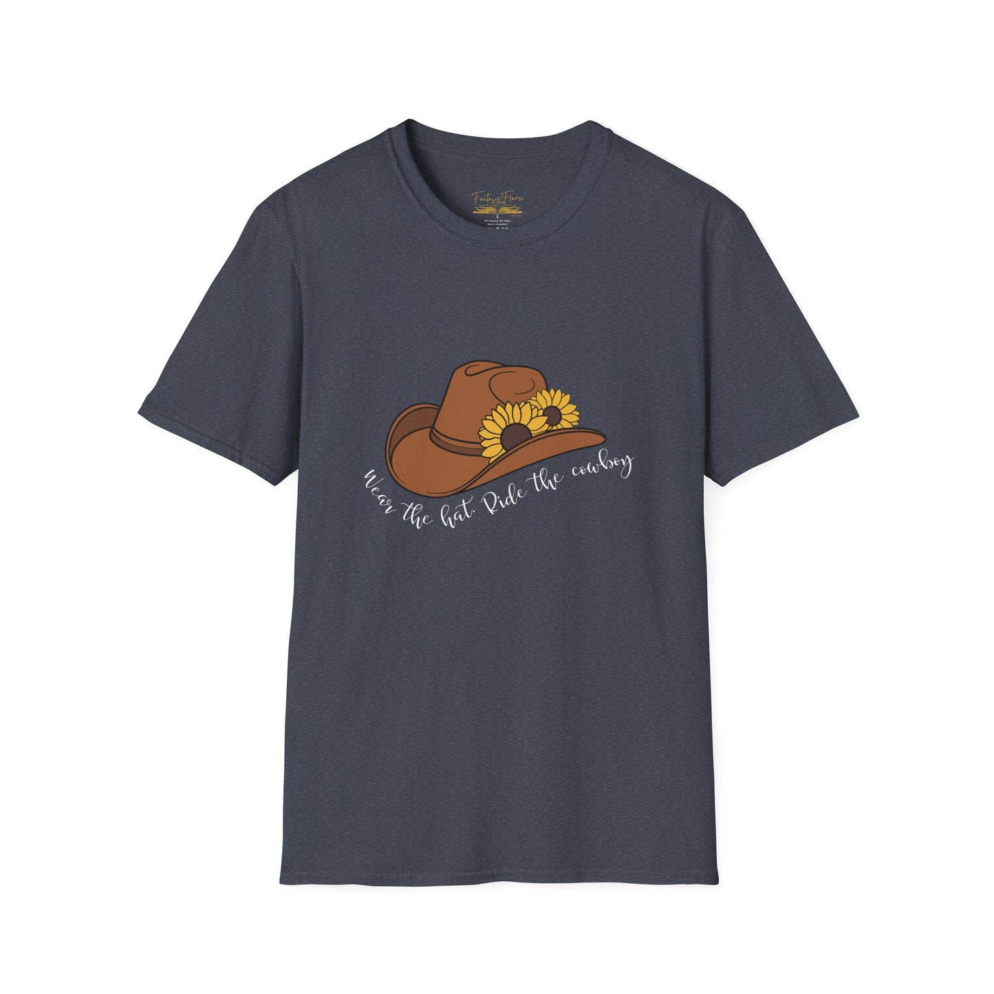 Ride The Cowboy (white script) cotton T-shirt