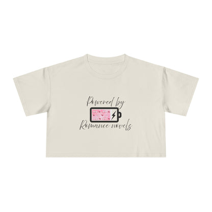 Powered By Romance Novels Crop Tee