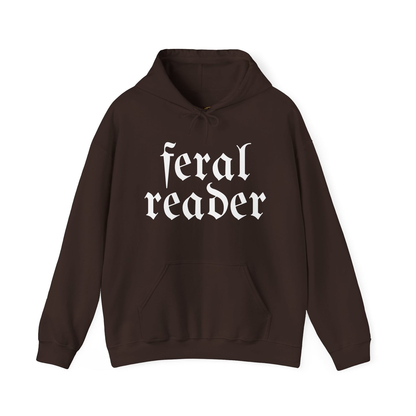 Feral Reader (white script) Hoodie