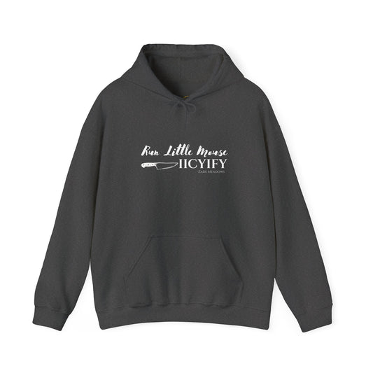 Officially Licensed Run Little Mouse Dark Hoodie