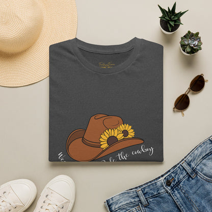 Ride The Cowboy (white script) cotton T-shirt