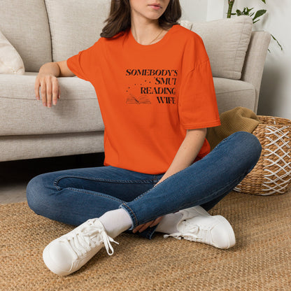 Somebody's Smut Reading Wife Cotton T-Shirt