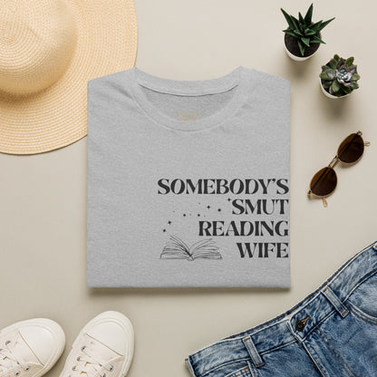 Somebody's Smut Reading Wife Cotton T-Shirt