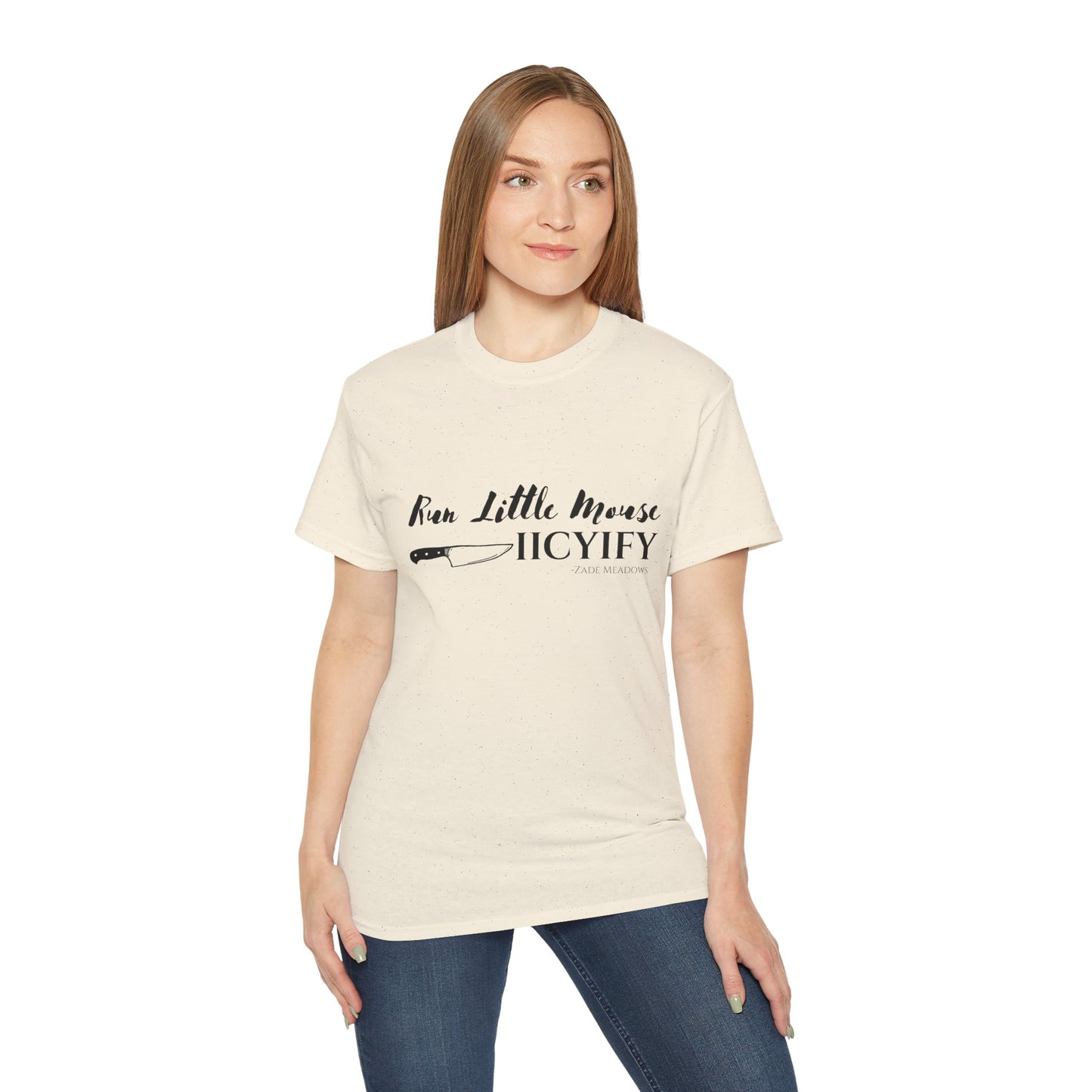 Run Little Mouse Light Cotton T-shirt