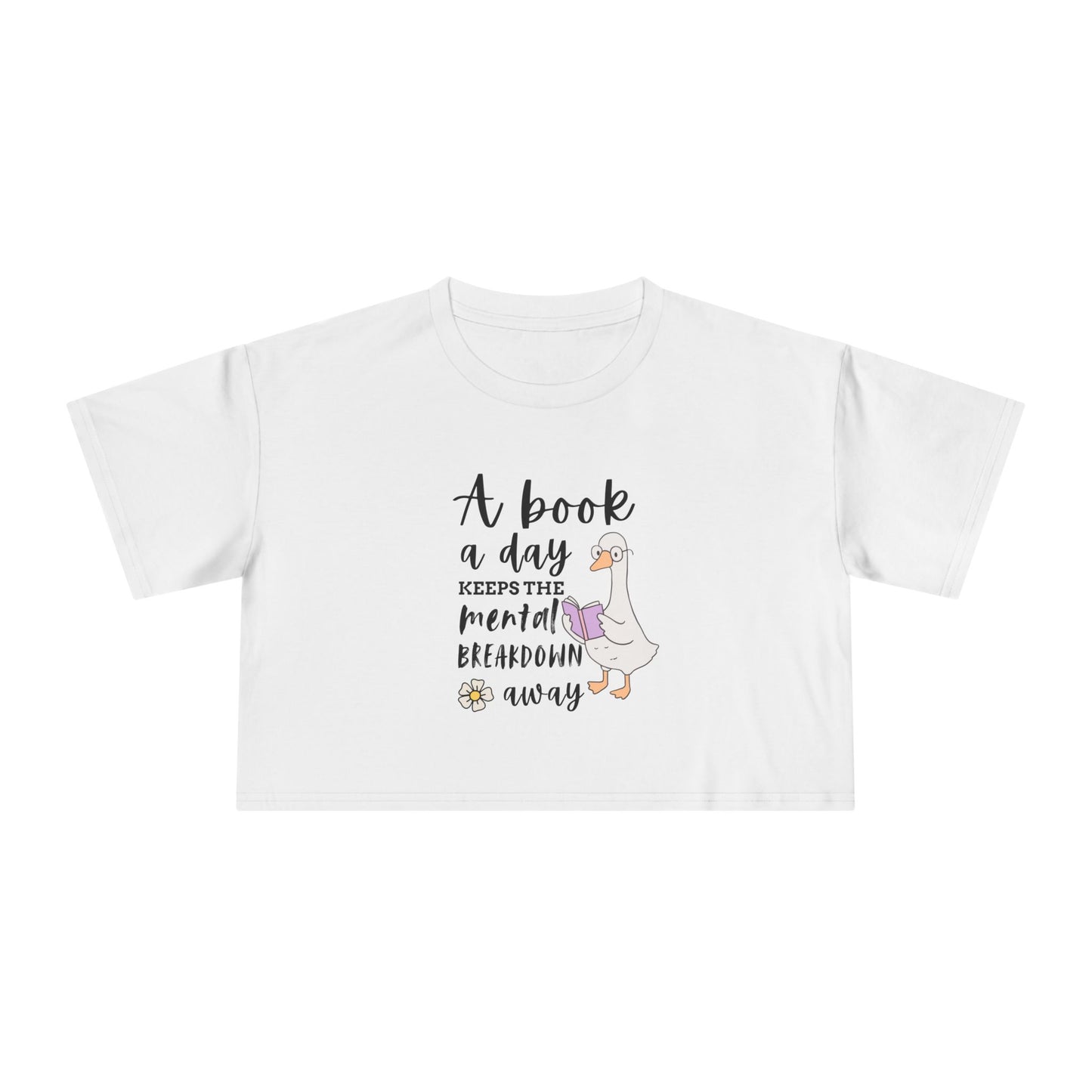 A Book A Day Crop Tee