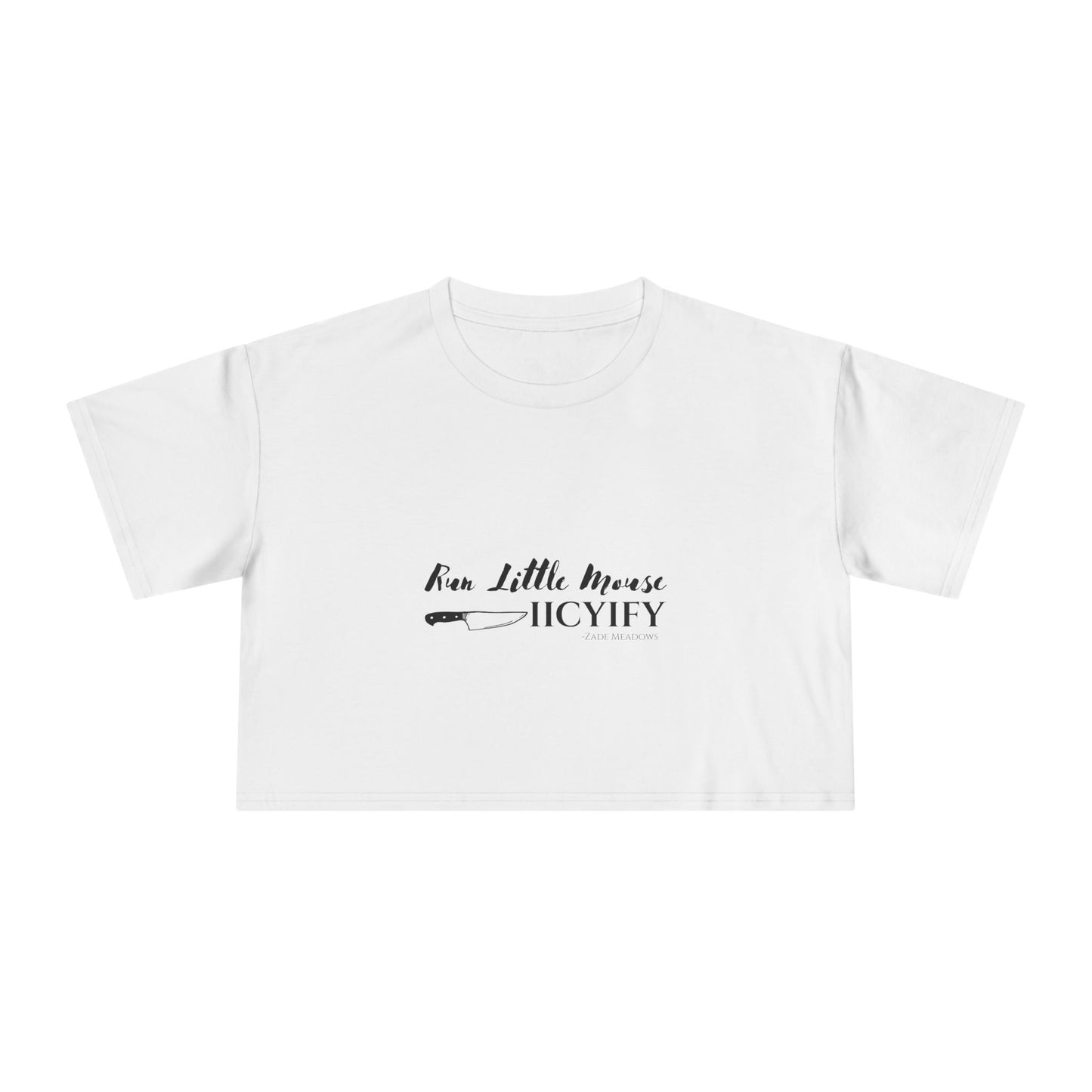 Run Little Mouse Light Crop Tee