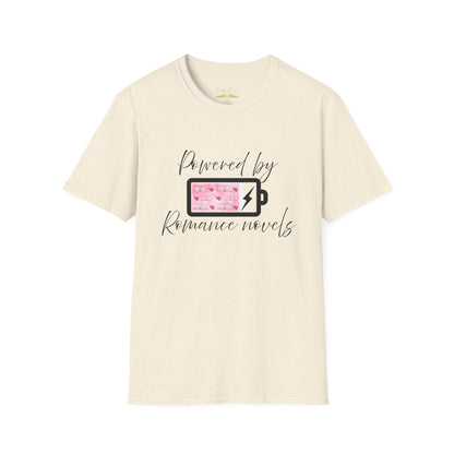 Powered By Romance Novels Cotton T-Shirt