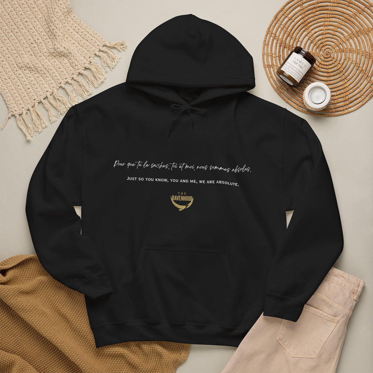 Officially Licensed French Tobias Black Script Hoodie