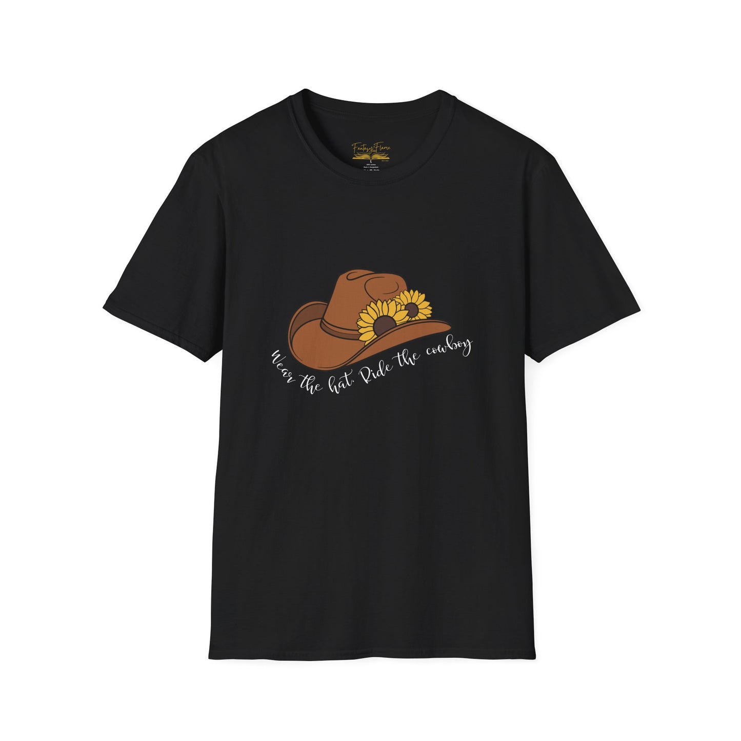 Ride The Cowboy (white script) cotton T-shirt
