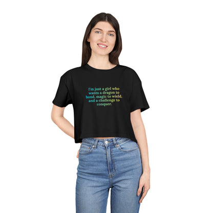 Just A Girl Crop Tee (alt)