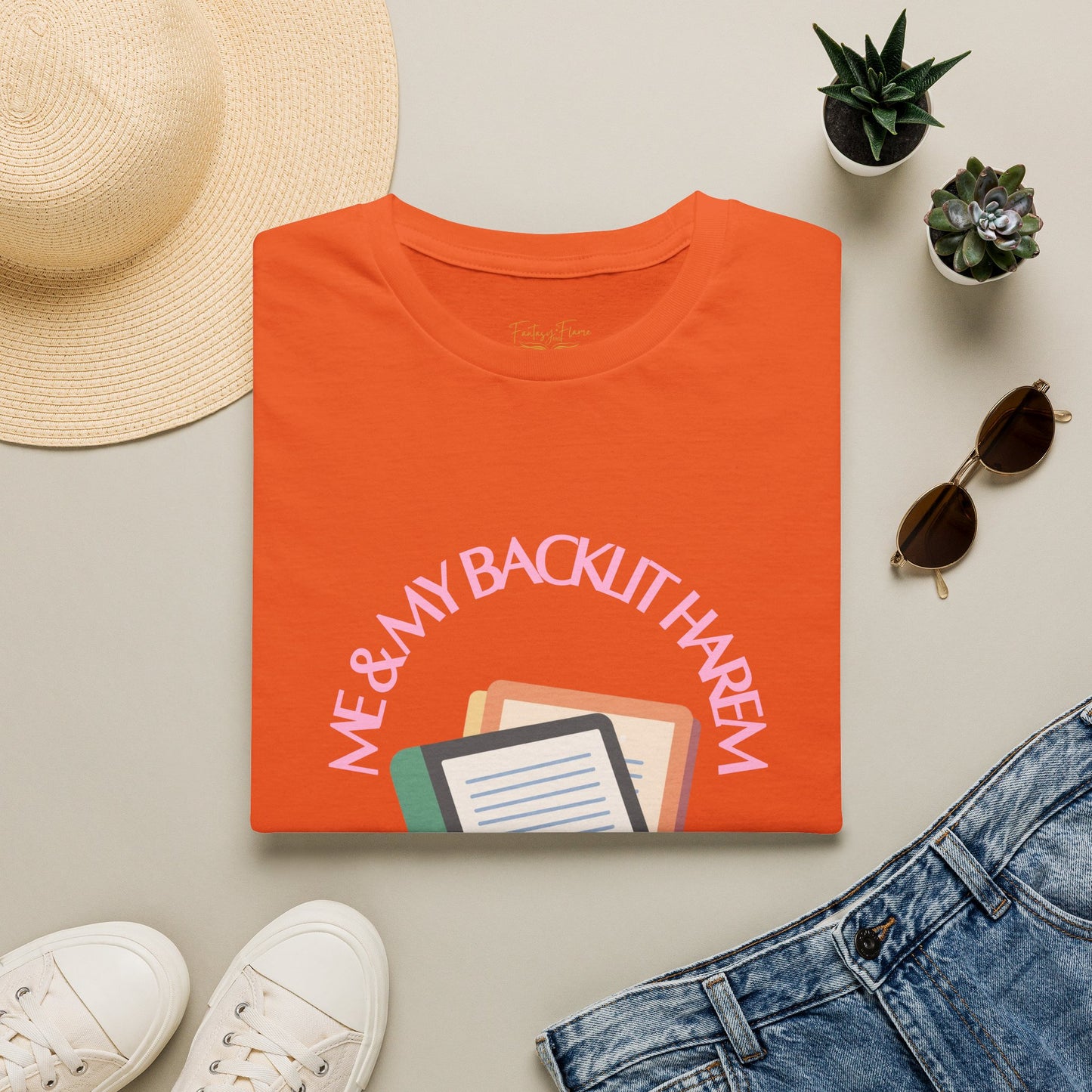Backlit Harem Cotton T-Shirt