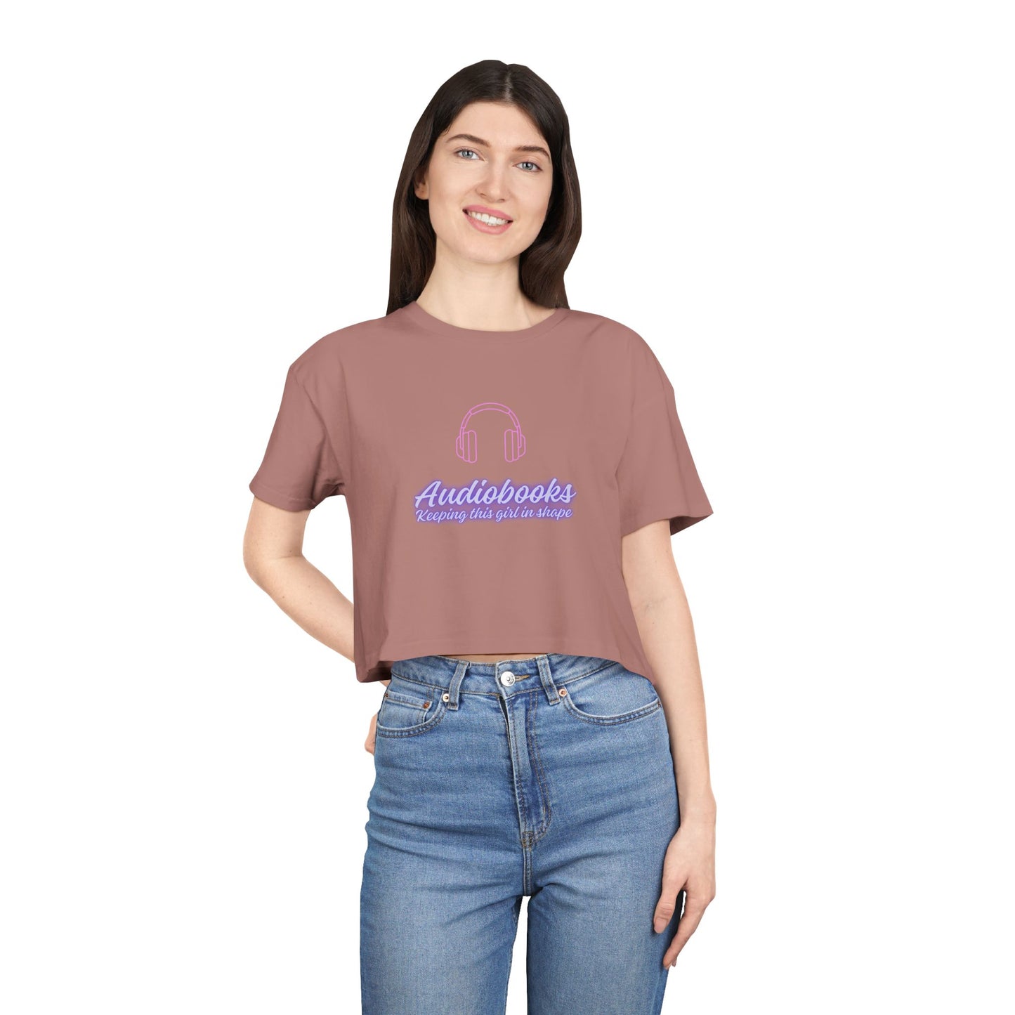 Audiobooks Crop Tee