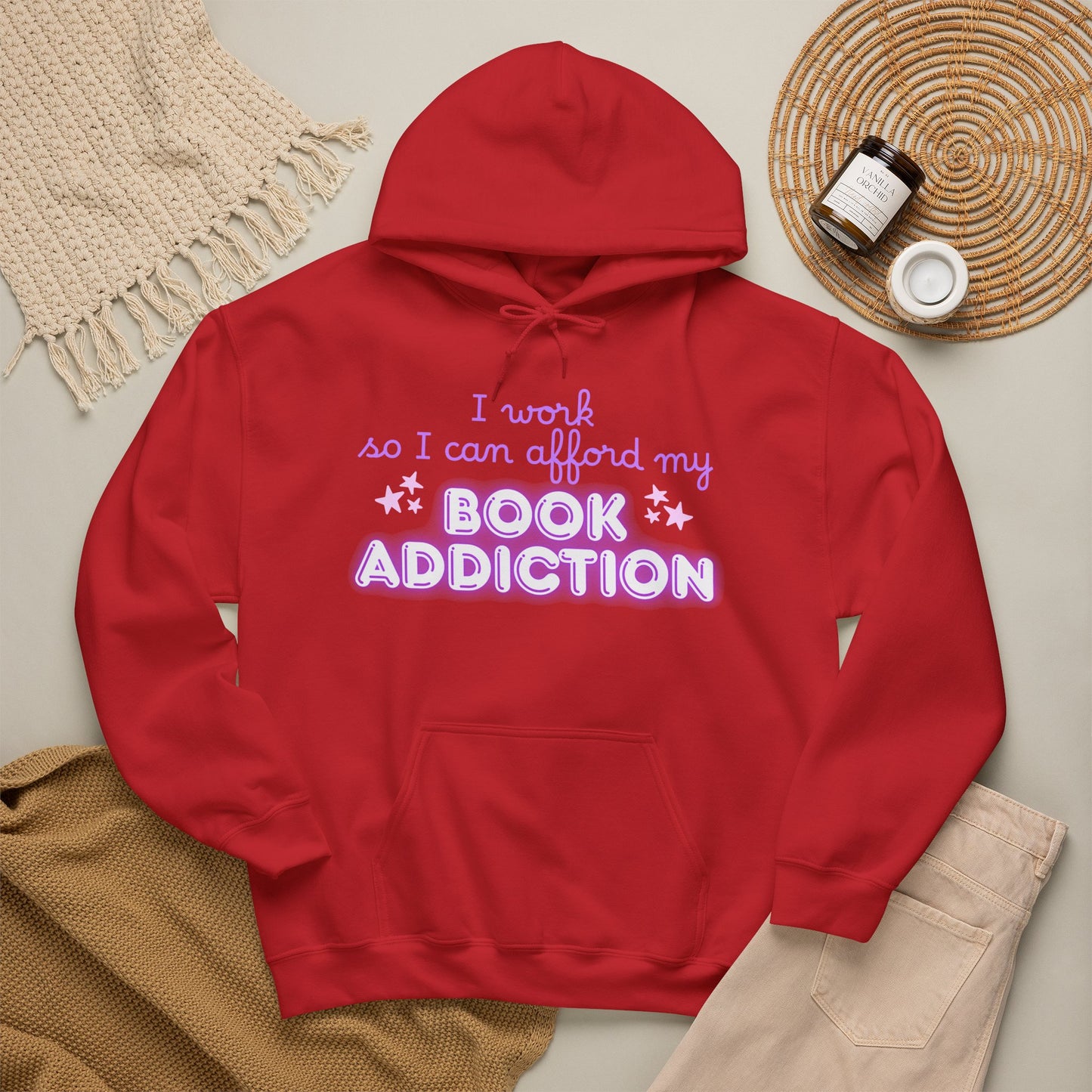 I Work to Afford My Book Addiction Hoodie