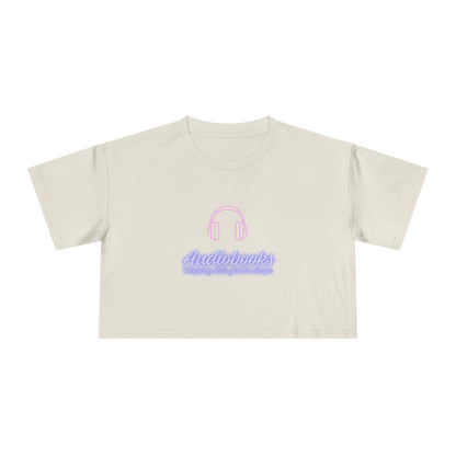 Audiobooks Crop Tee