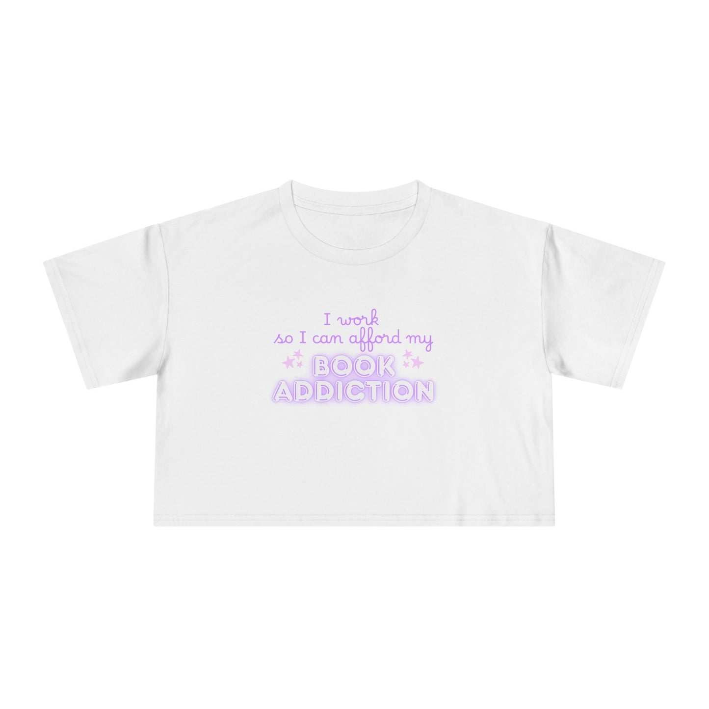 Book Addiction Crop Tee
