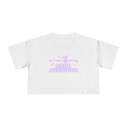 Book Addiction Crop Tee