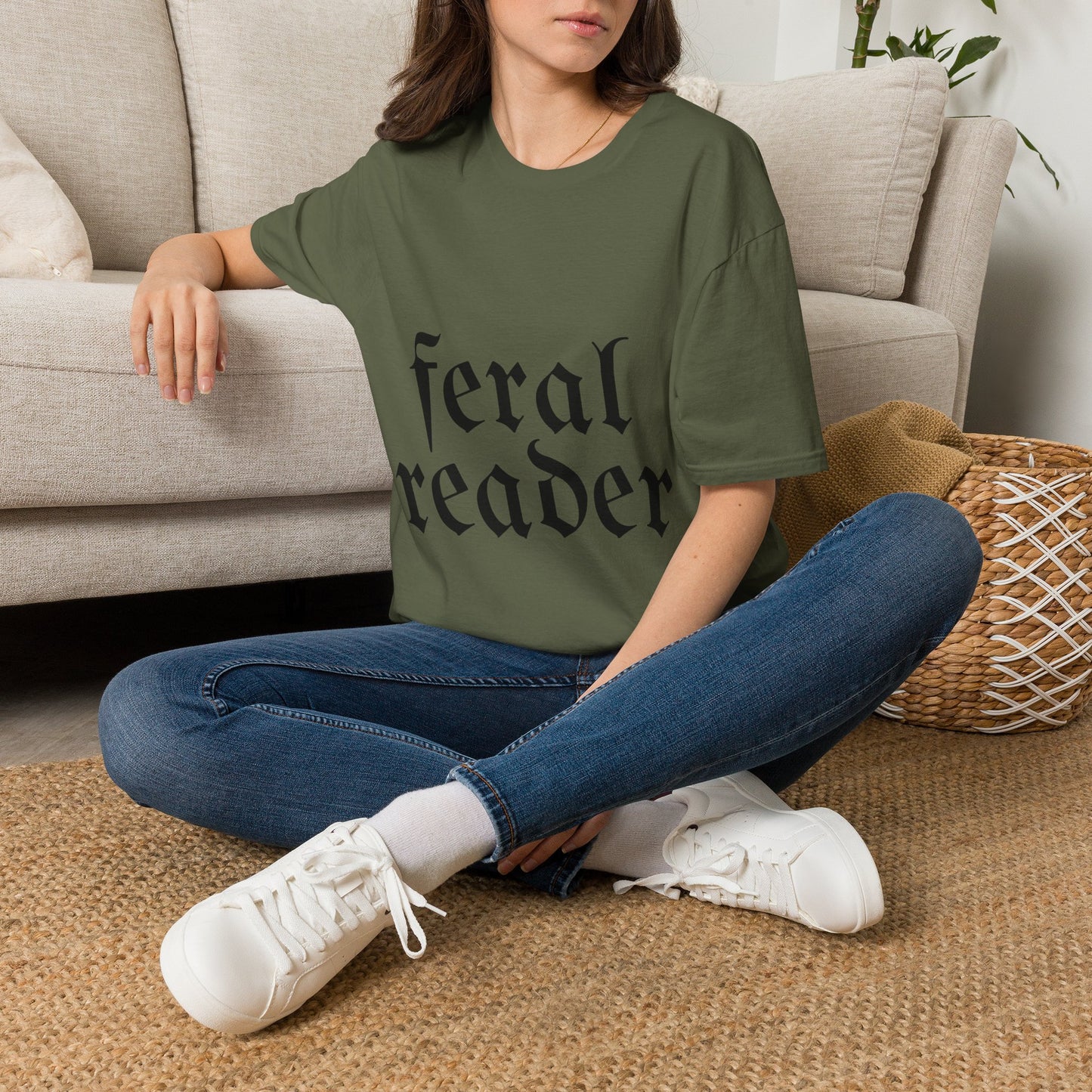Feral Reader Cotton T-Shirt