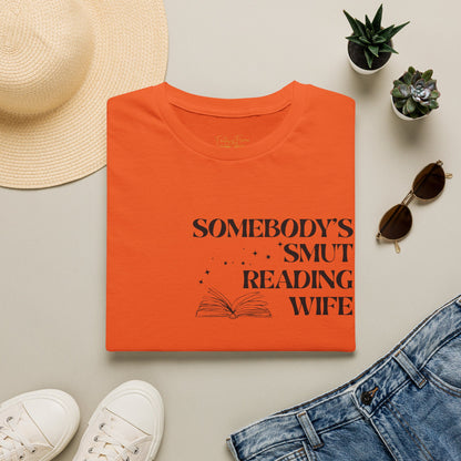 Somebody's Smut Reading Wife Cotton T-Shirt