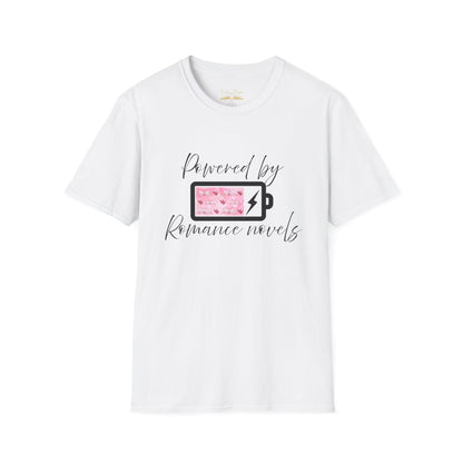 Powered By Romance Novels Cotton T-Shirt