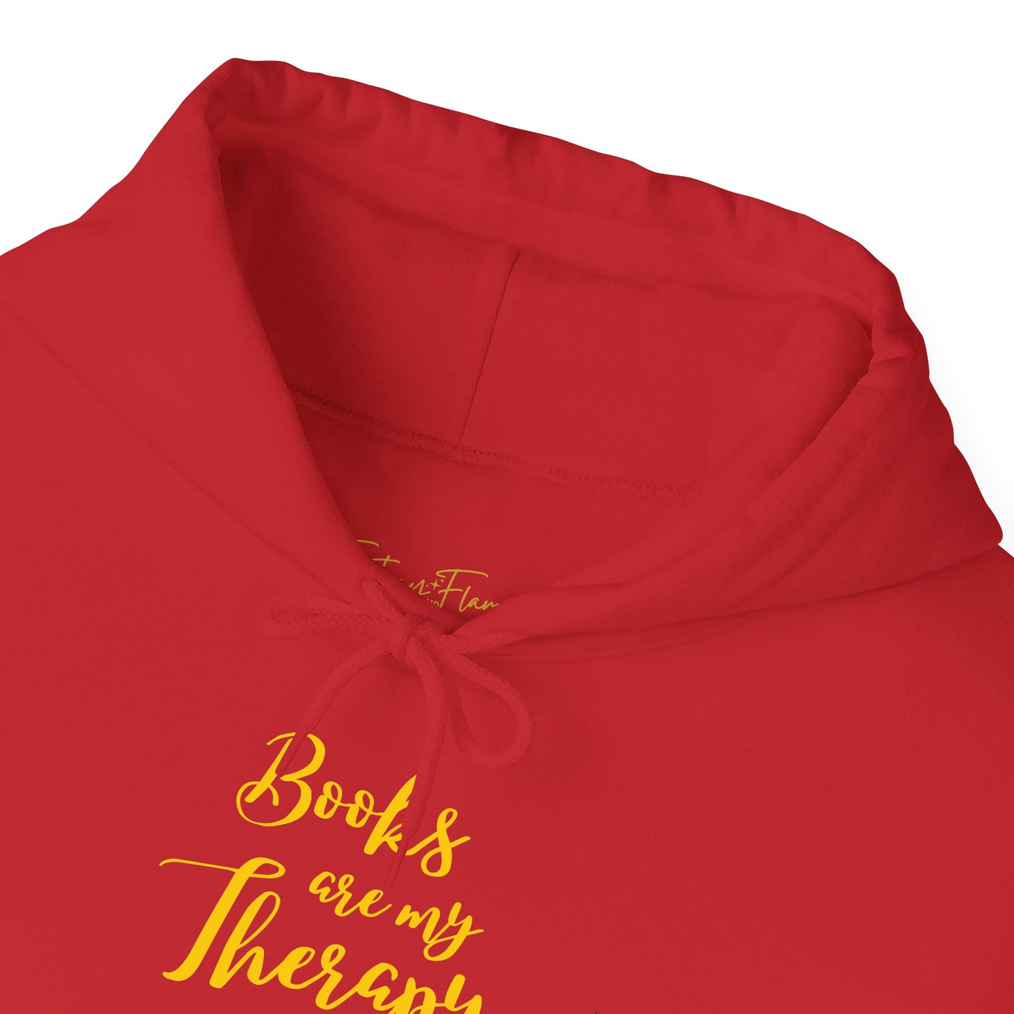 Books Are My Therapy (yellow script) Hoodie
