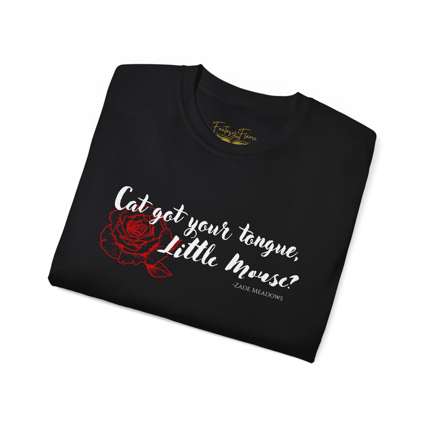 Cat Got Your Tongue Dark Cotton T-Shirt