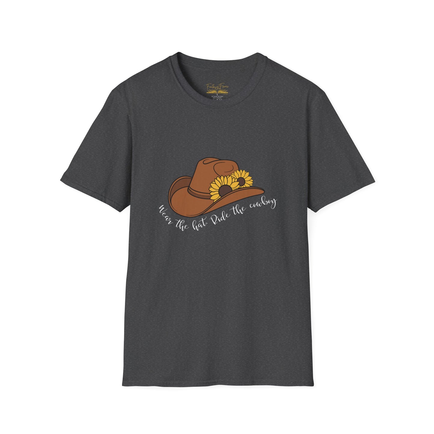 Ride The Cowboy (white script) cotton T-shirt