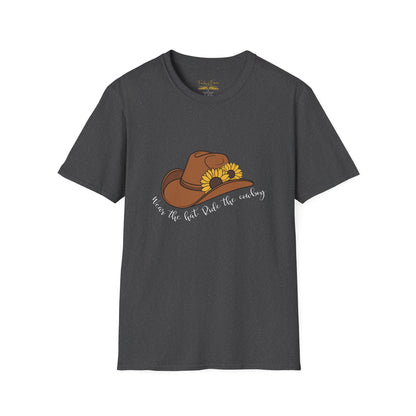 Ride The Cowboy (white script) cotton T-shirt