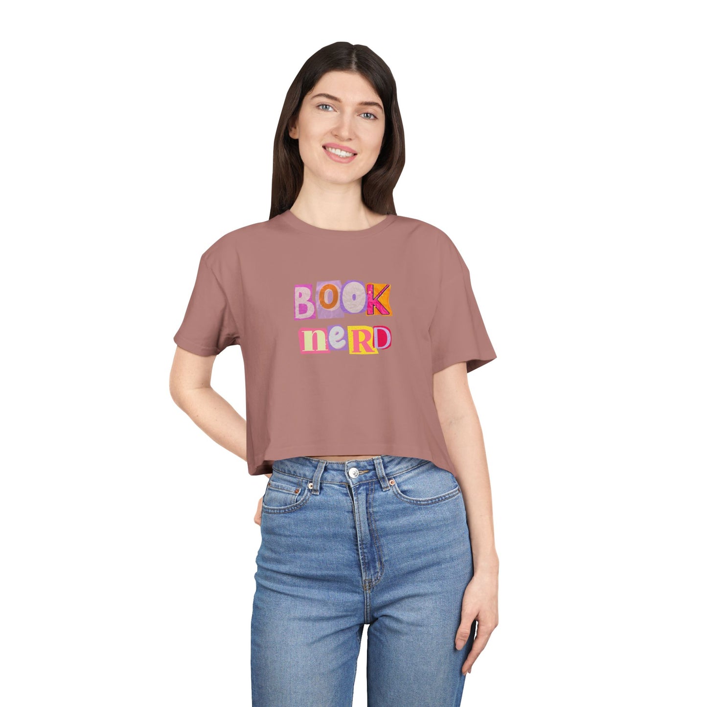 Book Nerd Crop Tee