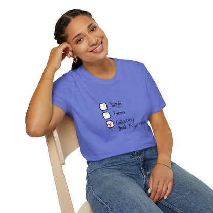 Collecting Book Boyfriends Cotton T-Shirt
