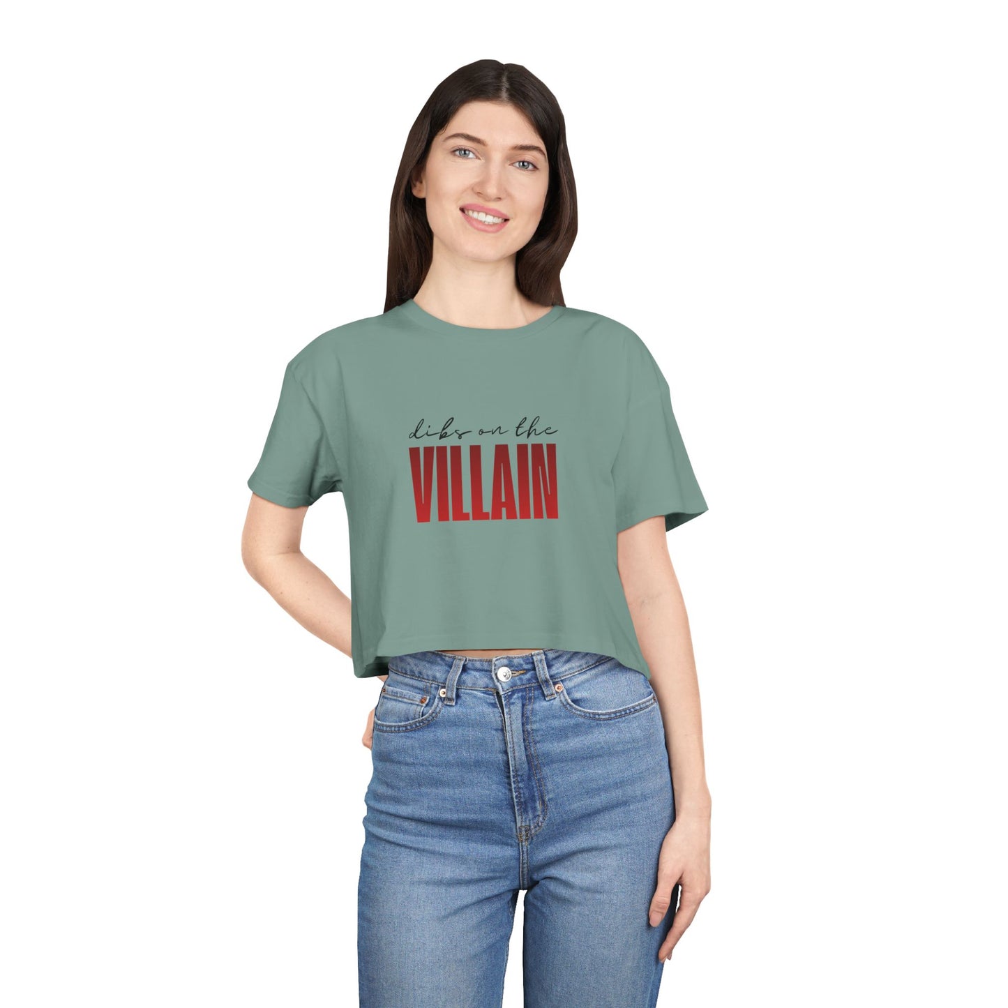 Dibs on the Villain Crop Tee
