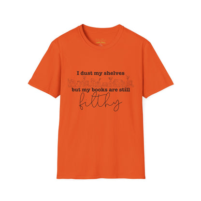 I Dust My Shelves Cotton T-Shirt