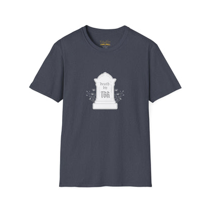 Death by TBR (grey script) Cotton T-Shirt