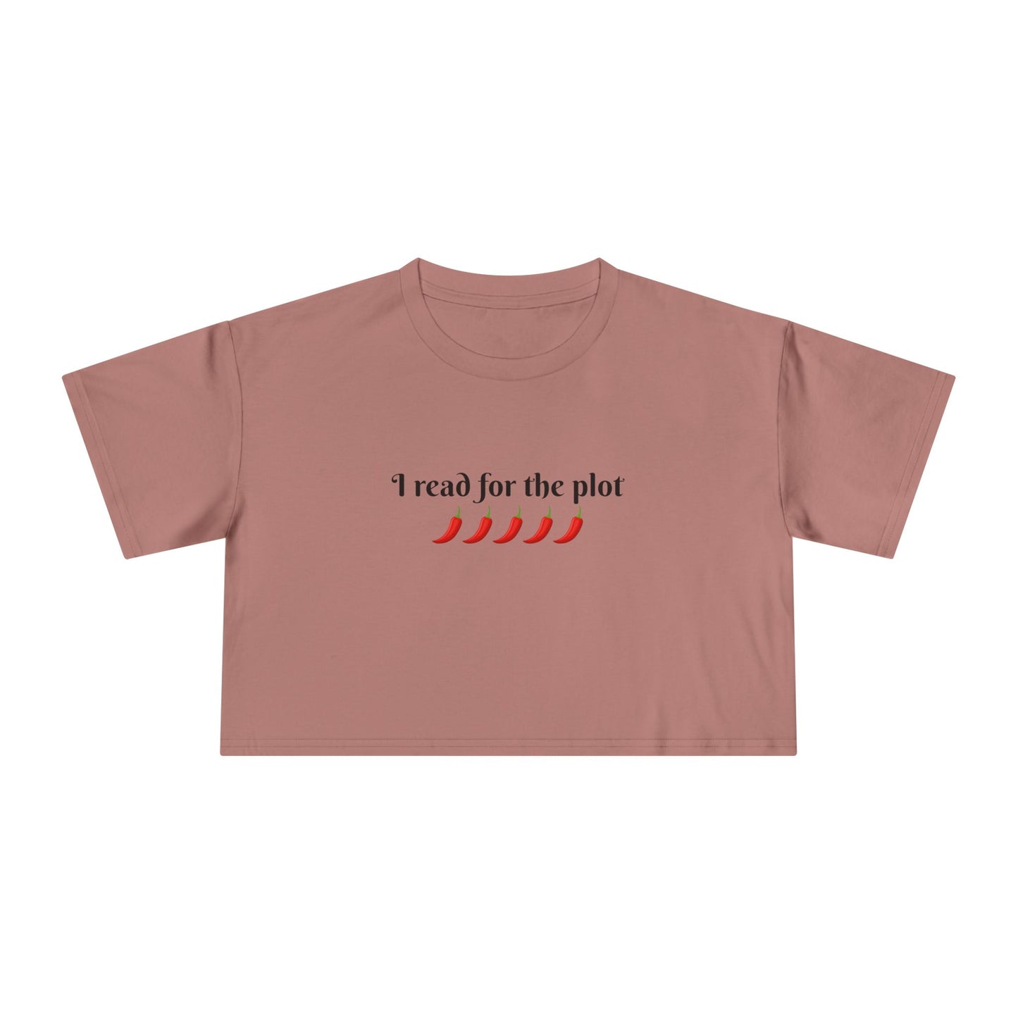 I Read For The Plot Crop Tee