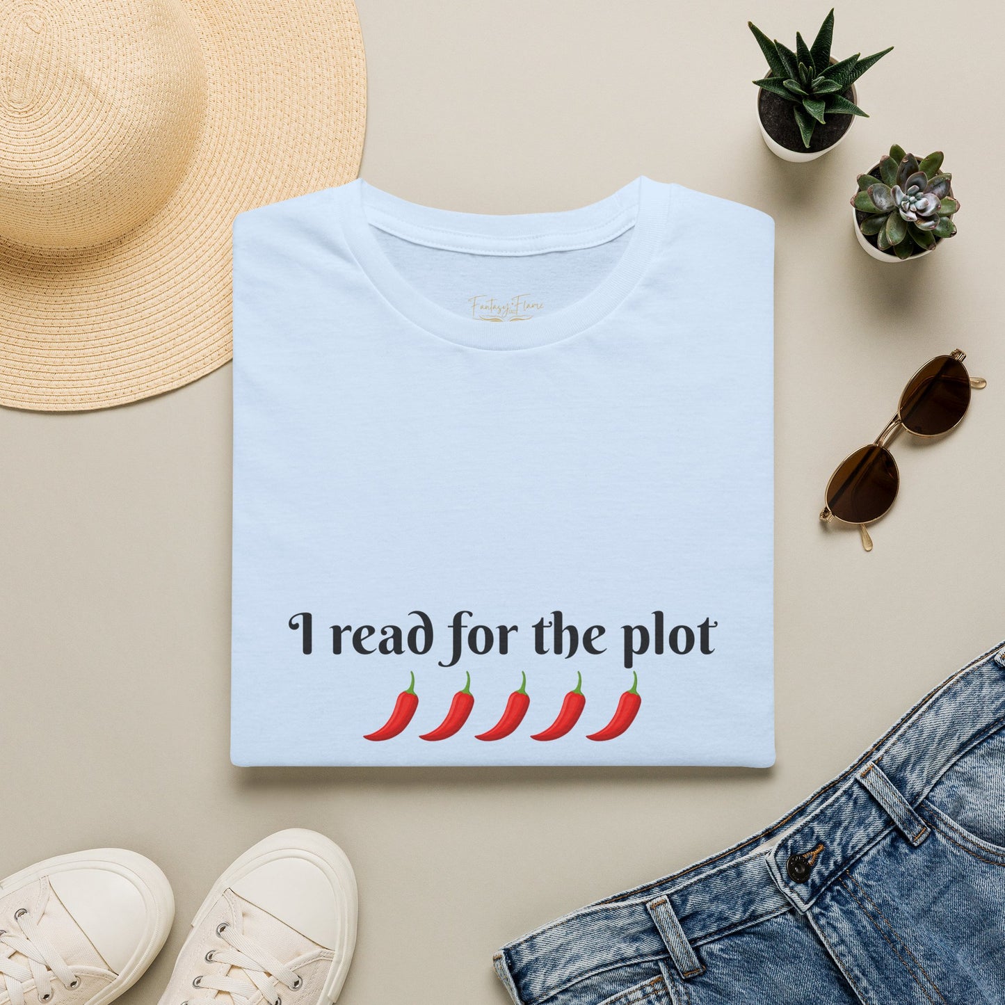 I Read For The Plot Cotton T-Shirt
