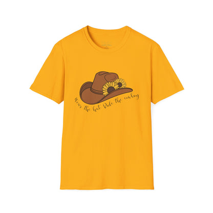 Ride The Cowboy (black script) cotton T-shirt