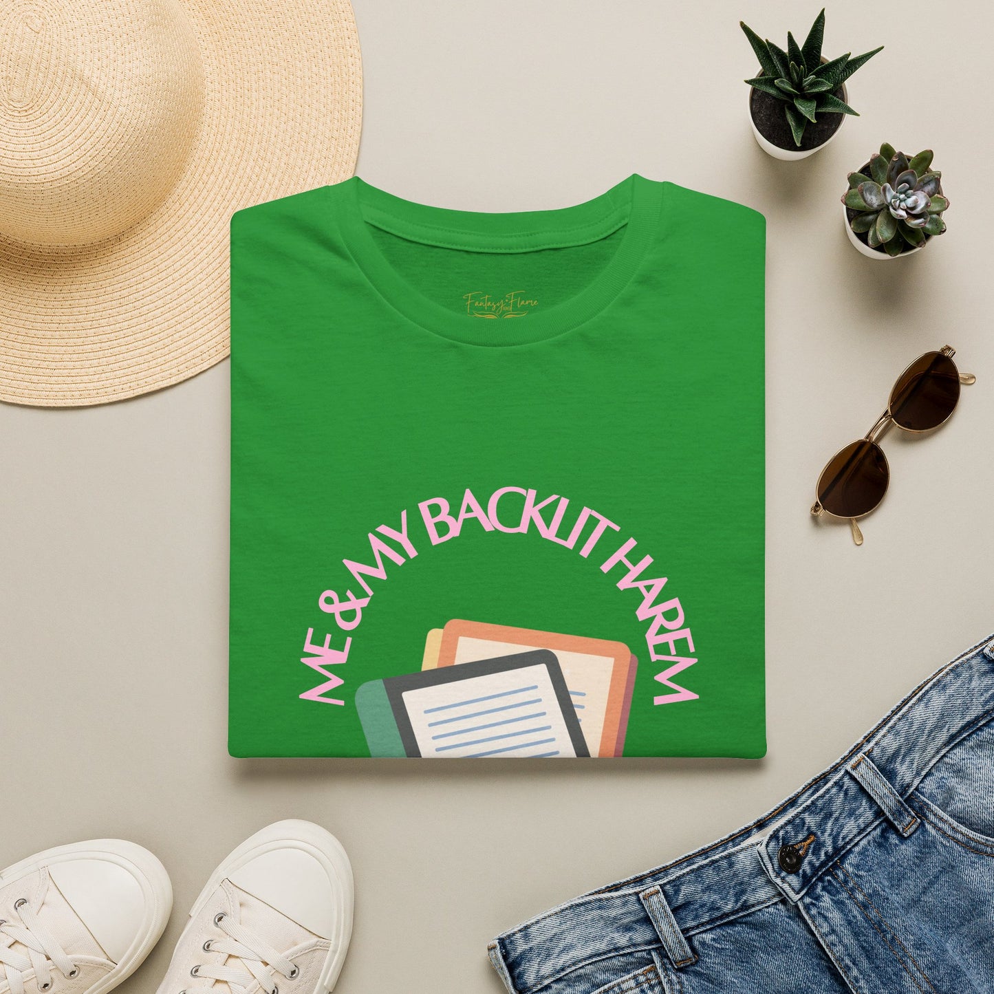 Backlit Harem Cotton T-Shirt