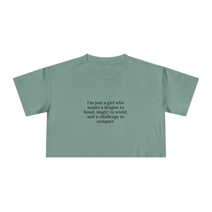 Just A Girl Crop Tee