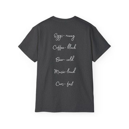 Officially Licensed Dom's List Black Script Cotton Tee