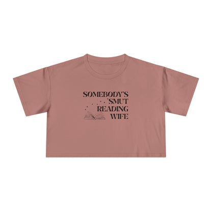 Somebody's Smut Reading Wife Crop Tee