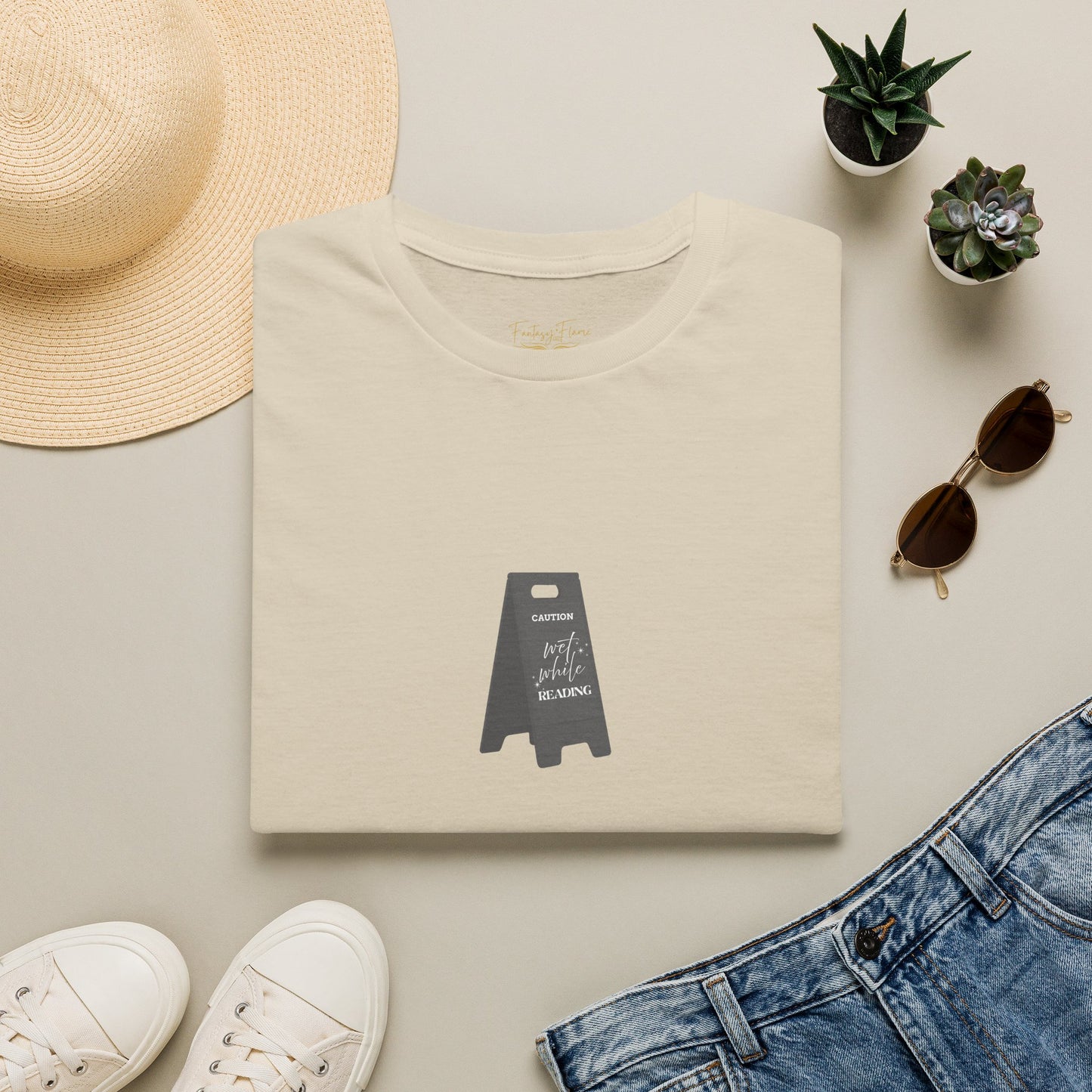 Wet While Reading Cotton T-Shirt