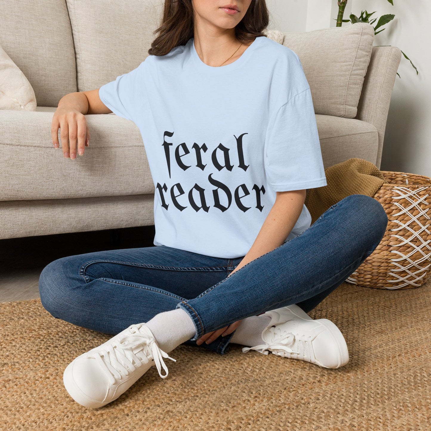 Feral Reader Cotton T-Shirt