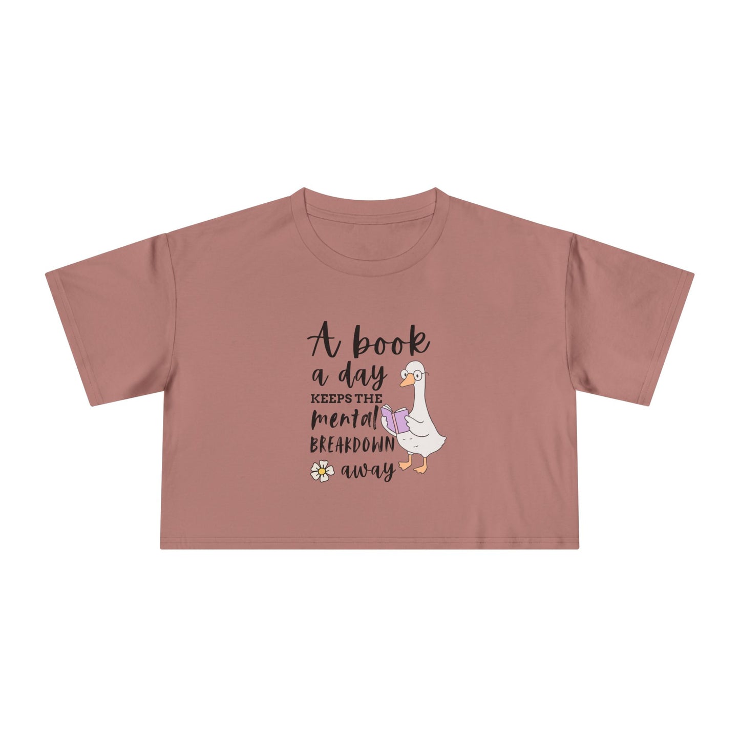 A Book A Day Crop Tee