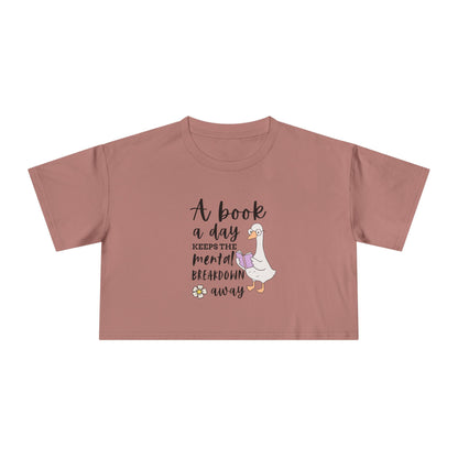 A Book A Day Crop Tee