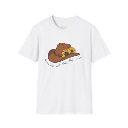 Ride The Cowboy (black script) cotton T-shirt